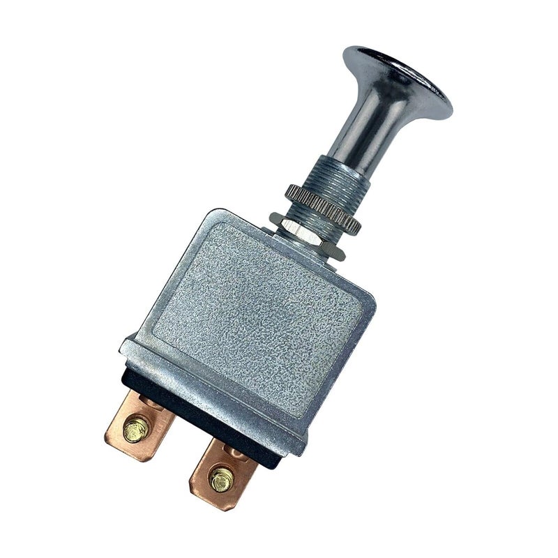 fsp Heavy Duty 75A Push Pull Switch 6-28V DC 12 Volt 75A SPST, 2 Position On-Off, Chrome Knob - Image 2